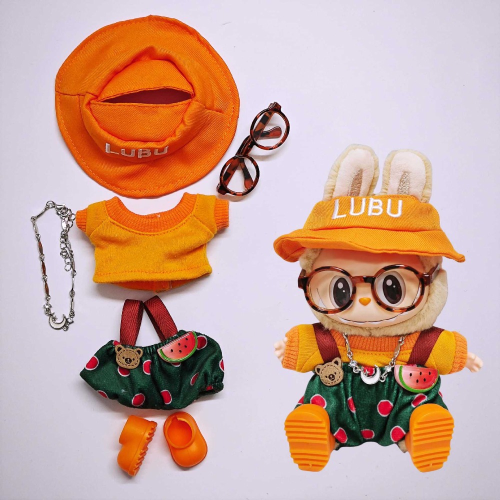 Party Games 15 In 1 - Ubranka dla lalek Labubu 15/17 cm,