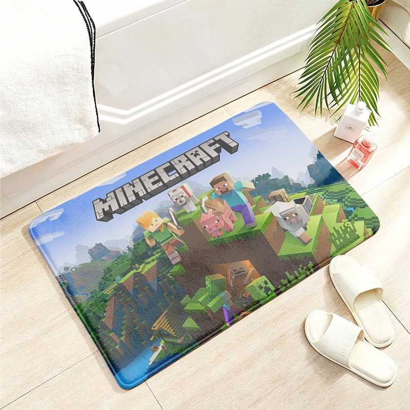 Party Games Minecraft - Mata podłogowa z flaneli w stylu