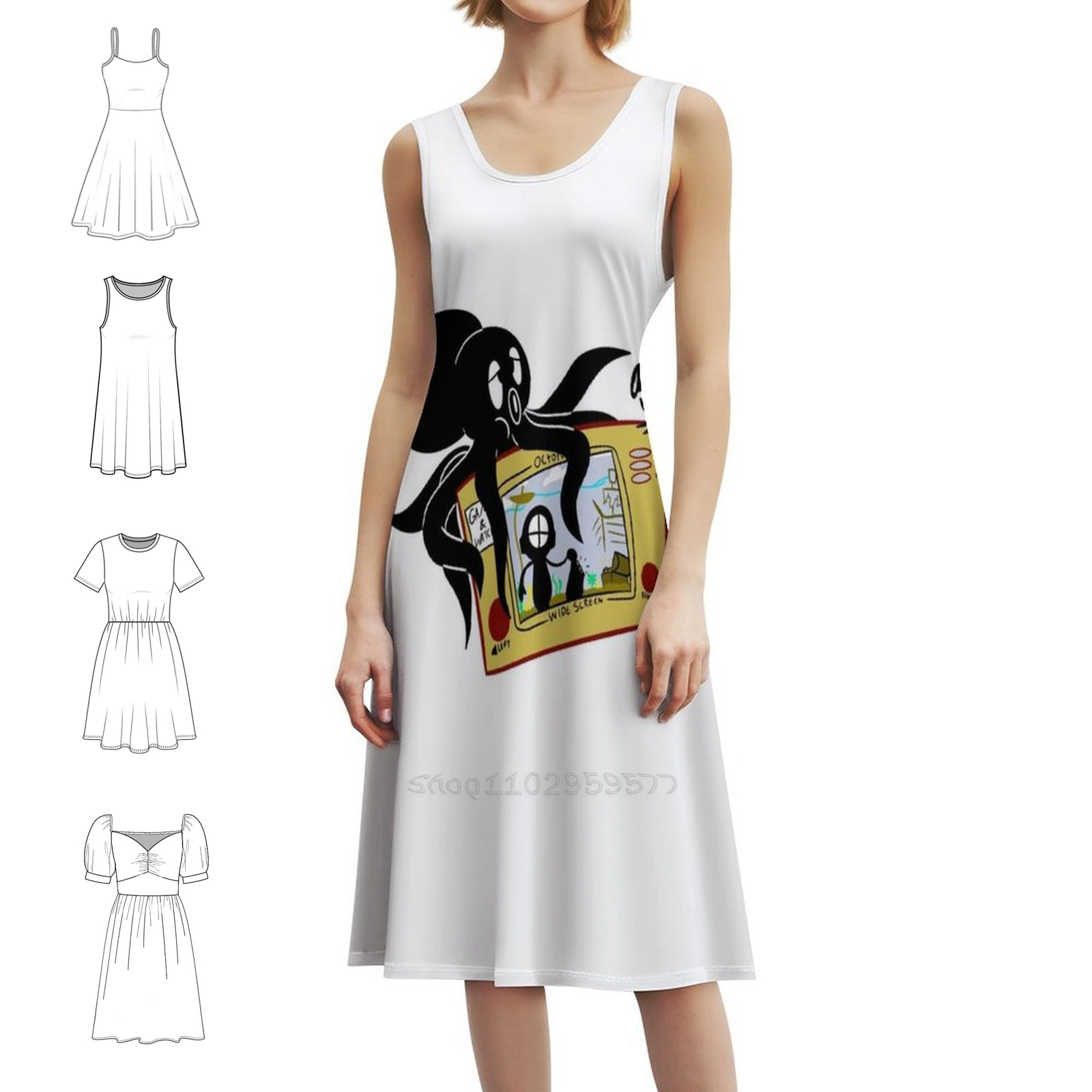 Party Games Summer - Sukienka w stylu vintage boho z