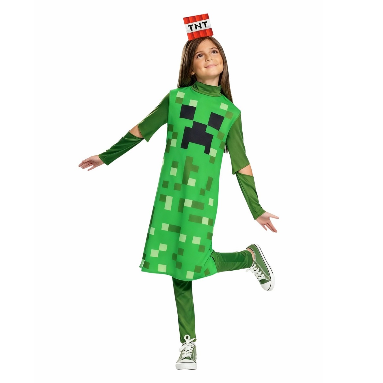 Kostium Creeper Girl dla dziec – Party Games Minecraft recenzja i cena