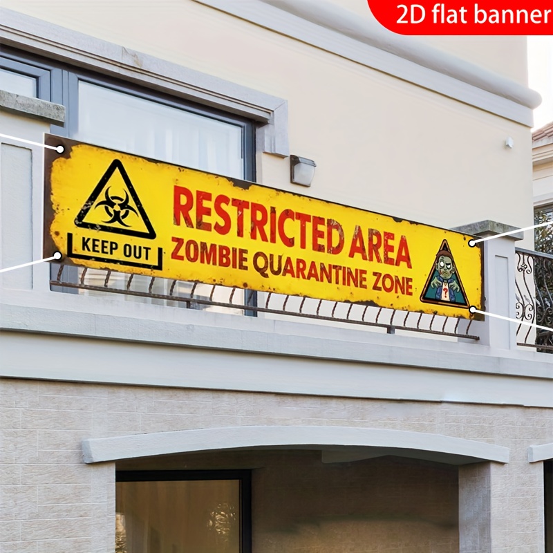Jeden płaski baner 2D do dekor – Zombie Party Games recenzja i cena