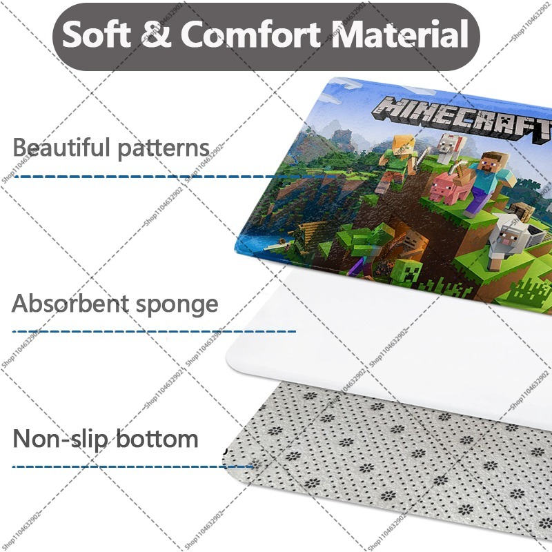 Mata podłogowa z flaneli w sty – Party Games Minecraft recenzja i cena