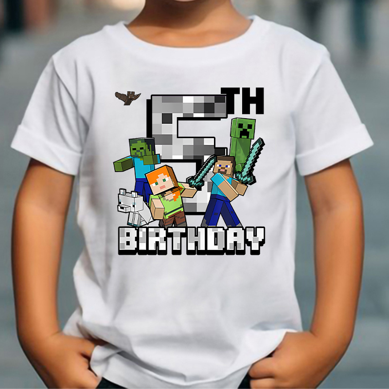 Koszulka z kreskówkowym, urocz – Party Games Minecraft recenzja i cena